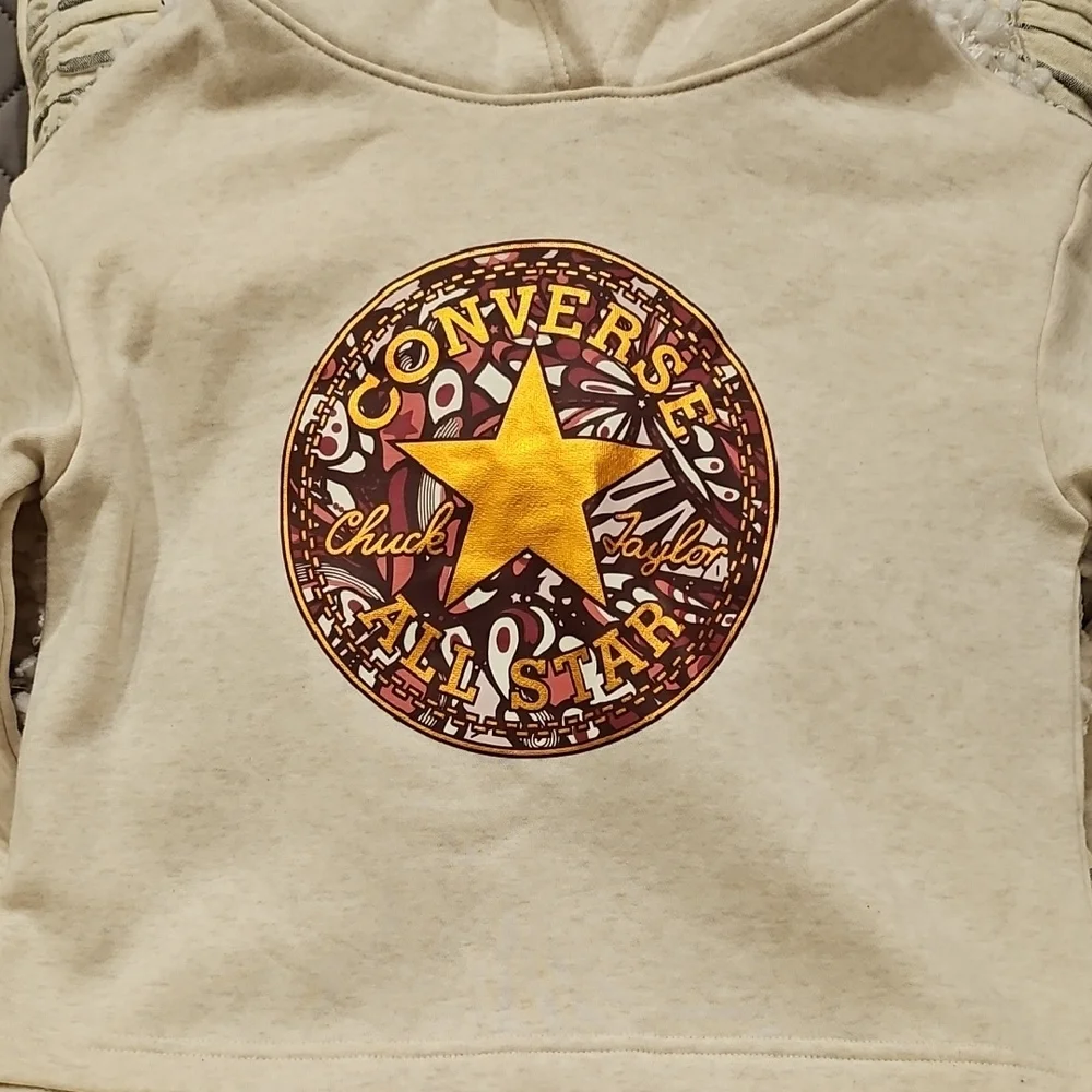 Converse Chuck Taylor Egret Heather Hoodie Sweatshirt